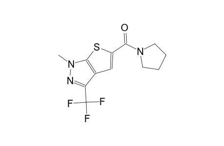 1H-thieno[2,3-c]pyrazole, 1-methyl-5-(1-pyrrolidinylcarbonyl)-3-(trifluoromethyl)-