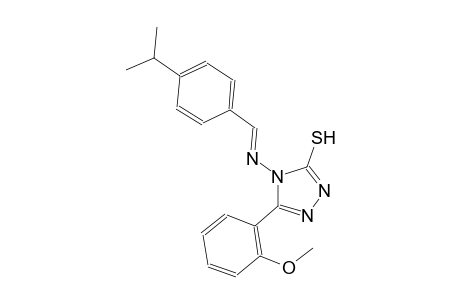 4-{[(E)-(4-isopropylphenyl)methylidene]amino}-5-(2-methoxyphenyl)-4H-1,2,4-triazole-3-thiol