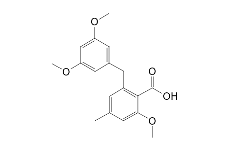 2-Methoxy-4-methyl-6-[(3',5'-dimethoxyphenyl)methyl]benzoic acid