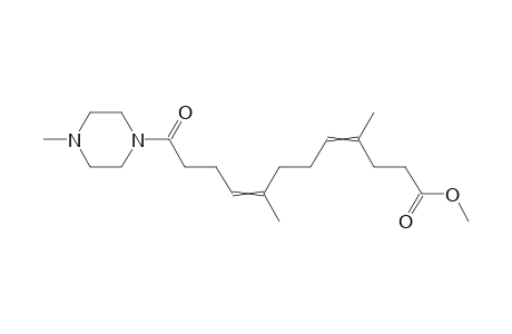 1-Methyl-4-(11-methoxycarbonyl-5,9-dimethyl-1-oxoundeca-4,8-dienyl)-piperadine