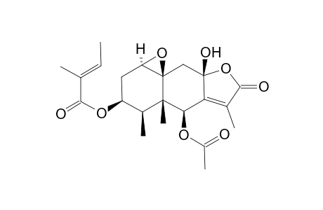 (1aR,3S,4R,4aS,5S,8aS,9aS)-5-Acetoxy-2,3,4,4a,5,7,8a,9-octahydro-8a-hydroxy-4,4a,6-trimethyl-7-oxo-1aHoxireno[2',3':8,8a]naphtho[2,3-b]furan-3-yl (E)-2-Methylbut-2-enoate
