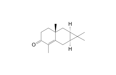 (-)-1a alpha, 2,6,6a beta, 7,7a alpha-hexahydro-1,1,3,6a-tetramethyl-1H-cyclopropa[b]naphthalen-4(5H)-one