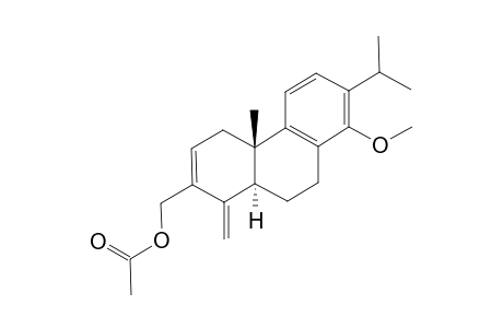 ((4aS,10aS)-7-isopropyl-8-methoxy-4a-methyl-1-methylene-1,4,4a,9,10,10a-hexahydrophenanthren-2-yl)methyl acetate