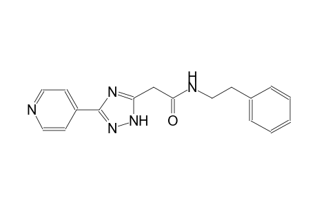 1H-1,2,4-triazole-5-acetamide, N-(2-phenylethyl)-3-(4-pyridinyl)-