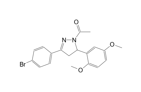 1H-pyrazole, 1-acetyl-3-(4-bromophenyl)-5-(2,5-dimethoxyphenyl)-4,5-dihydro-