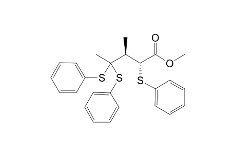 Methyl (2R,3S)-3-Methyl-2,4,4-tris(phenylthio)pentanoate