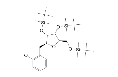 2,3,5-TRI-O-(TERT.-BUTYLDIMETHYLSILYL)-1-DEOXY-1-BETA-(2-HYDROXYBENZYL)-D-RIBOFURANOSIDE