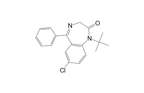 2H-1,4-Benzodiazepin-2-one, 7-chloro-1-(1,1-dimethylethyl)-1,3-dihydro-5-phenyl-