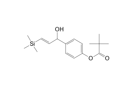 4-(E-1-Hydroxy-3-trimethylsilylprop-2-enyl)phenyl 2,2-dimethylpropanoate