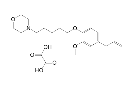 4-[5-(4-allyl-2-methoxyphenoxy)pentyl]morpholine oxalate