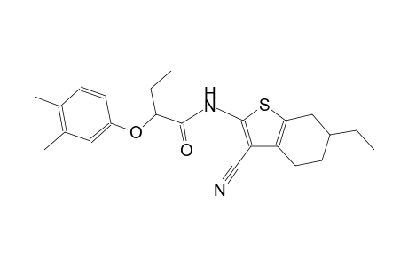 N-(3-cyano-6-ethyl-4,5,6,7-tetrahydro-1-benzothien-2-yl)-2-(3,4-dimethylphenoxy)butanamide