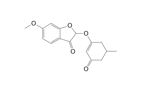 2-(3-keto-5-methyl-cyclohexen-1-yl)oxy-6-methoxy-coumaran-3-one