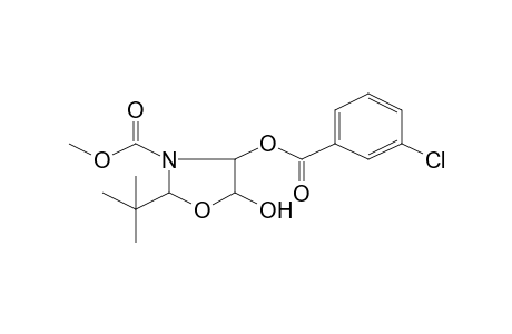 Methyl 2-tert-butyl-4-[(3-chlorobenzoyl)oxy]-5-hydroxy-1,3-oxazolidine-3-carboxylate
