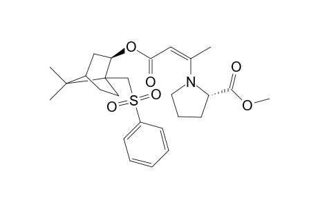 (1S)-(+)-10-Phenylsulfonylisobornyl (Z)-3-[(2R)-(2-methoxycarbonylpyrrolid-1-yl)but-2-enoate