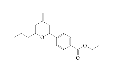 4-Methylene-2-propyl-6-(p-(ethoxycarbonyl)phenyl)tetrahydropyran
