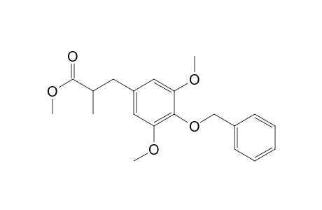 Methyl 3-(4-Benzyloxy-3,5-dimethoxyphenyl)-2-methylpropanoate