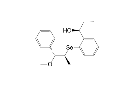 (S)-1-{2-[(1R,2S)-(2-Methoxy-1-methyl-2-phenylethyl)seleno]phenyl}propanol