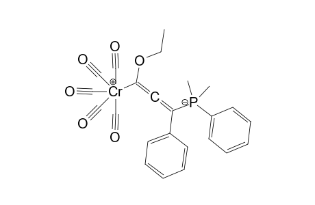 Pentacarbonyl-[3-dimethylphenylphosphonio)-1-ethoxy-3-phenyl-1,2-propadienide] chromium