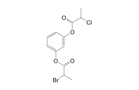 1,3-Benzenediol, o-(2-bromopropionyl)-o'-(2-chloropropionyl)-