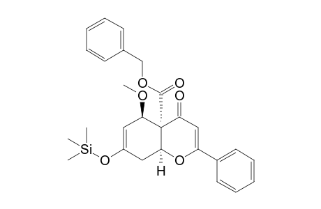 4a-(Benzyloxycarbonyl)-5-methoxy-2-phenyl-7-trimethylsilyloxy-4a,5,8,8a-tetrahydro-4H-benzo[b]pyran-4-one