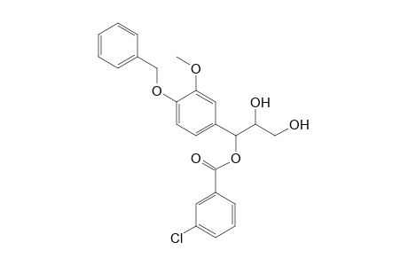 3-Chloro-benzoic acid 1-(4-benzyloxy-3-methoxy-phenyl)-2,3-dihydroxy-propyl ester