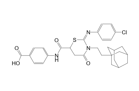 benzoic acid, 4-[[[(2E)-2-[(4-chlorophenyl)imino]tetrahydro-4-oxo-3-(2-tricyclo[3.3.1.1~3,7~]dec-1-ylethyl)-2H-1,3-thiazin-6-yl]carbonyl]amino]-