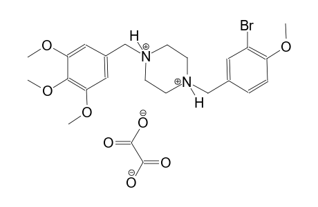 1-(3-bromo-4-methoxybenzyl)-4-(3,4,5-trimethoxybenzyl)piperazinediium oxalate