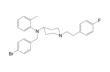 N-4-Bromobenzyl-1-[2-(4-fluorophenyl)ethyl]-N-2-methylphenylpiperidin-4-amine