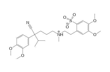 Benzenesulfonic acid, 2-[2-[[4-cyano-4-(3,4-dimethoxyphenyl)-5-methylhexyl]methylamino]ethyl]-4,5-dimethoxy-