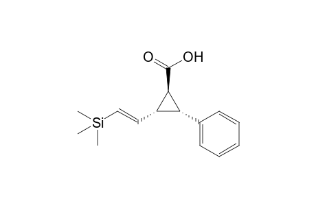 (1R,2R,3S)-2-phenyl-3-[(E)-2-trimethylsilylethenyl]-1-cyclopropanecarboxylic acid