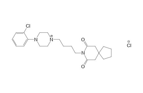 8-{4-[4-(o-CHLOROPHENYL)-1-PIPERAZINYL]BUTYL}-8-AZASPIRO[4.5]DECANE-7,9-DIONE,MONOHYDROCHLORIDE