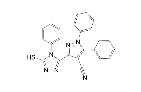 3-(5-Mercapto-4-phenyl-4H-1,2,4-triazol-3-yl)-1,5-diphenyl-1H-pyrazole-4-carbonitrile