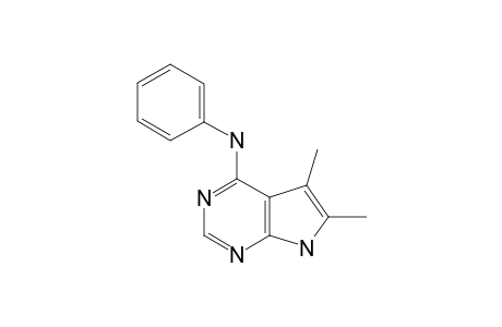 N-PHENYL-5,6-DIMETHYL-7H-PYRROLO-[2,3-D]-PYRIMIDINE-4-AMINE