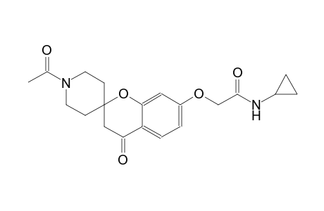 2-((1'-acetyl-4-oxospiro[chroman-2,4'-piperidin]-7-yl)oxy)-N-cyclopropylacetamide