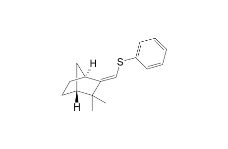 ((E)-((1S,4R)-3,3-dimethylbicyclo[2.2.1]heptan-2-ylidene)methyl)(phenyl)sulfane