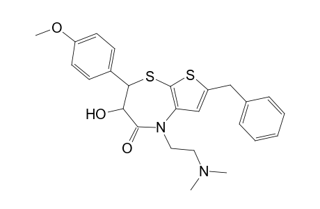 cis-2-Benzyl-4-( 2'-dimethylaminoethyl)-6,7-dihydro-6-hydroxy-7-( 4'-methoxyphenyl)thieno[2,3-b][1,4]thiazepin-5(4H)-one