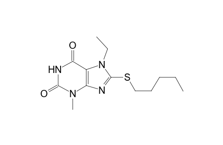 7-Ethyl-3-methyl-8-(pentylsulfanyl)-3,7-dihydro-1H-purine-2,6-dione