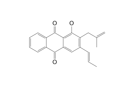 1-HYDROXY-2-(2'-METHYLPROP-2'-ENYL)-3-(PROP-1''-ENYL)-ANTHRAQUINONE