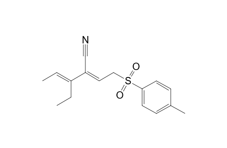 3-Cyano-4-ethyl-1-(p-toluenesulfonyl)hexa-2,4-diene