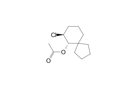 Spiro[4.5]decan-6-ol, 7-chloro-, acetate, trans-