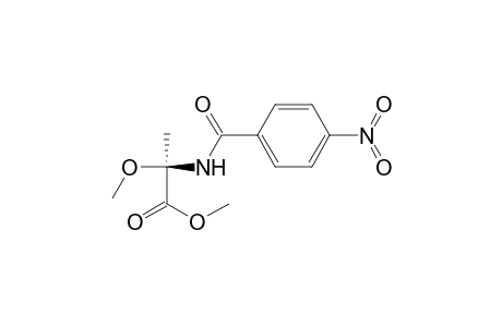 Alanine, 2-methoxy-N-(4-nitrobenzoyl)-, methyl ester