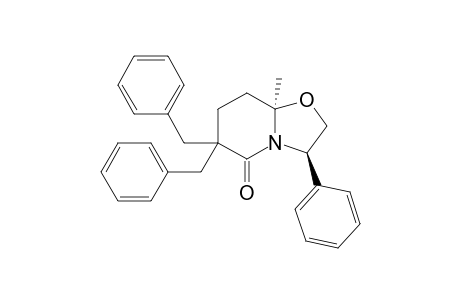 (3R,8aR)-6,6-Dibenzyl-8a-methyl-5-oxo-3-phenyl-2,3,6,7,8,8a-hexahydro-5H-oxazolo[3,2-a]pyridine