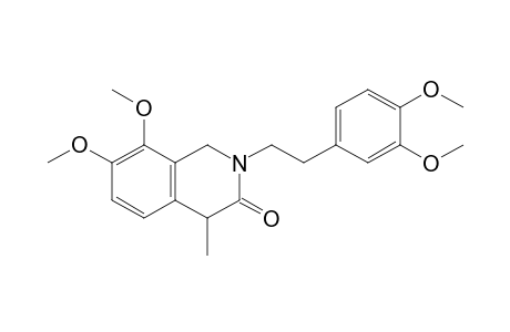2-Homoveratryl-7,8-dimethoxy-4-methyl-1,4-dihydroisoquinolin-3-one