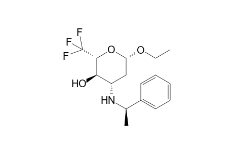 Ethyl 3-{[(1R)-phenethyl]amino}-6,6,6-trifluoro-2,3,6-trideoxy-.beta.-L-arabino-hexopyranoside