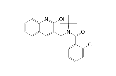 N-(tert-butyl)-2-chloro-N-[(2-hydroxy-3-quinolinyl)methyl]benzamide