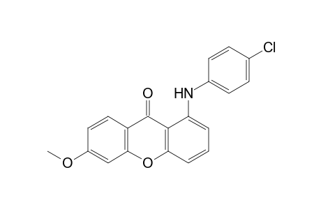 6-Methoxy-1-[(4-chlorophenyl)amino]-9H-xanthrene-9-one