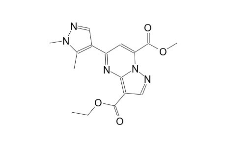 pyrazolo[1,5-a]pyrimidine-3,7-dicarboxylic acid, 5-(1,5-dimethyl-1H-pyrazol-4-yl)-, 3-ethyl 7-methyl ester