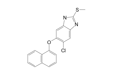 5-CHLORO-2-METHYLTHIO-6-(1-NAPHTHYLOXY)-1H-BENZIMIDAZOLE