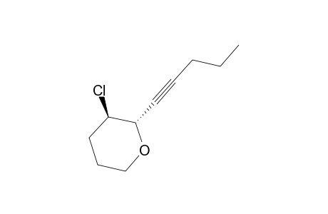 trans-3-CHLORO-2-(PENT-1'-YNYL)-TETRAHYDROPYRAN;trans-ISOMER