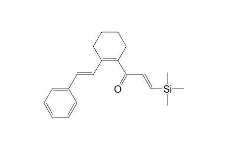 2-Propen-1-one, 1-[2-(2-phenylethenyl)-1-cyclohexen-1-yl]-3-(trimethylsilyl)-, (E,E)-